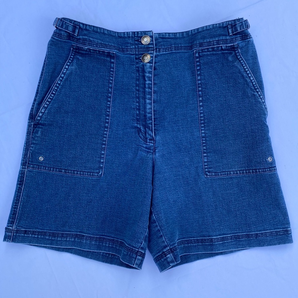 Vintage High Rise Denim Mom Shorts